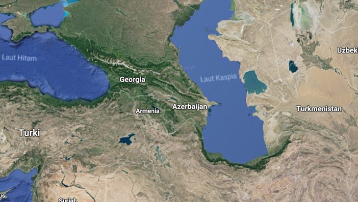 Wilayah Azerbaijan dalam peta. (Google Maps)