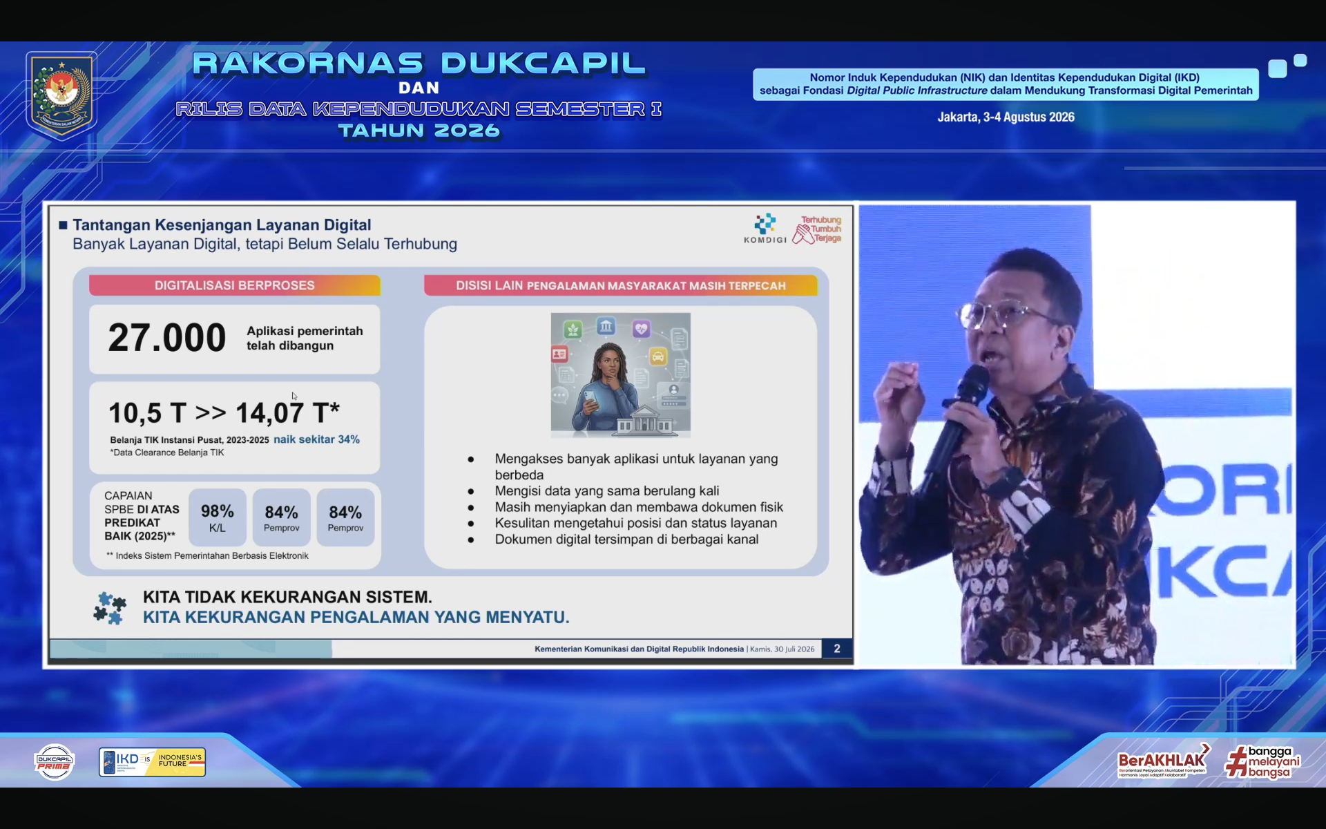 Komdigi Soroti Pertumbuhan Aplikasi Birokrasi Capai 27 Ribu, tapi Layanan masih tak Optimal