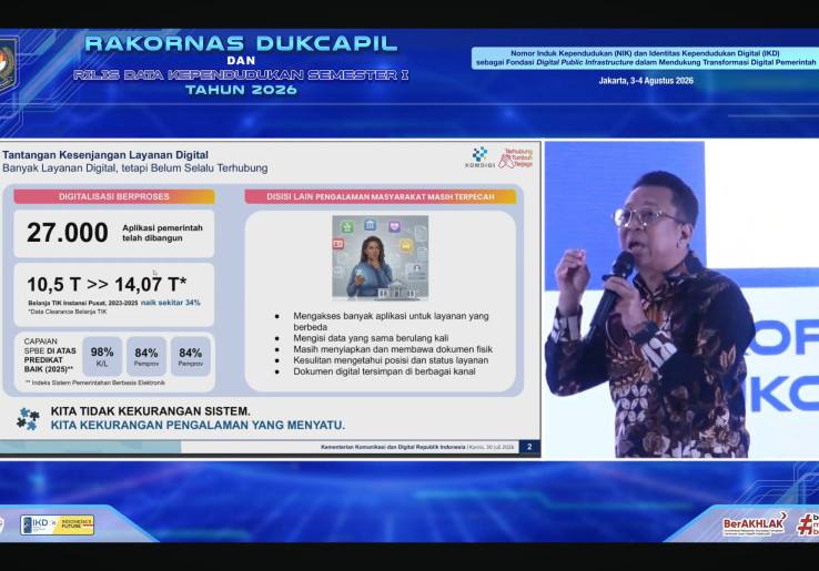 Komdigi Soroti Pertumbuhan Aplikasi Birokrasi Capai 27 Ribu, tapi Layanan masih tak Optimal