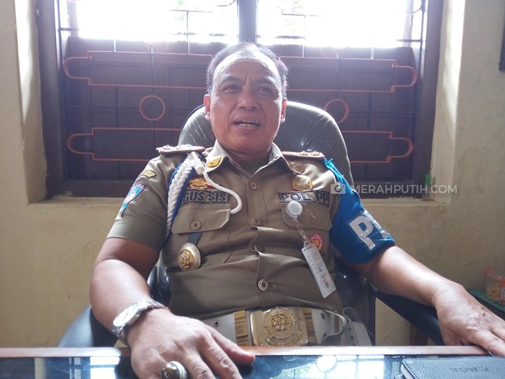 Kepala Bidang (Kabid) Tibumtranmas Satpol PP Solo Agus Sis Wuryanto. (MP/Ismail)