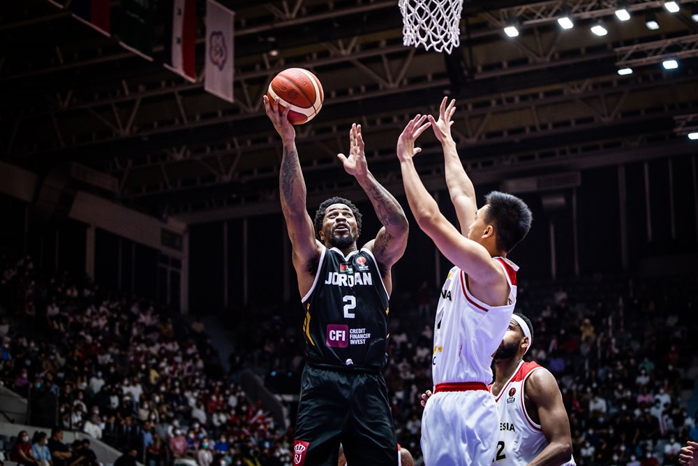 Indonesia vs Yordania. Foto: FIBA Asia