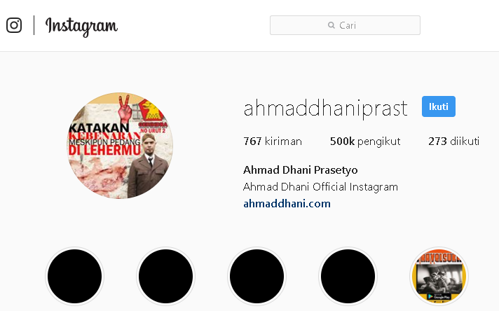 Sita Akun Instagram Ahmad Dhani, Polisi: Alat Bukti Lengkap