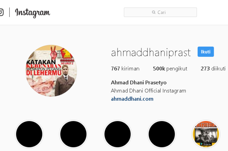 Sita Akun Instagram Ahmad Dhani, Polisi: Alat Bukti Lengkap