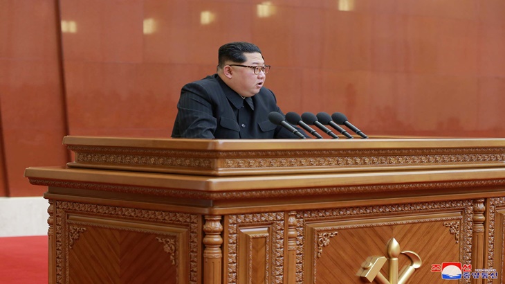 Kim Jong Un berpidato