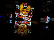 Ornamen Garuda Merah Putih Meriahkan HUT Ke-80 RI di Jakarta