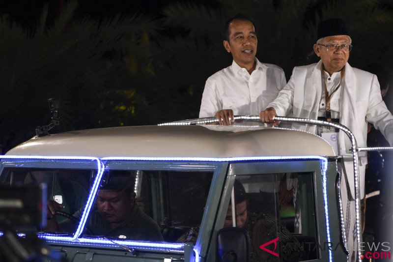 Pasangan Jokowi-Ma'ruf di Pilpres 2019