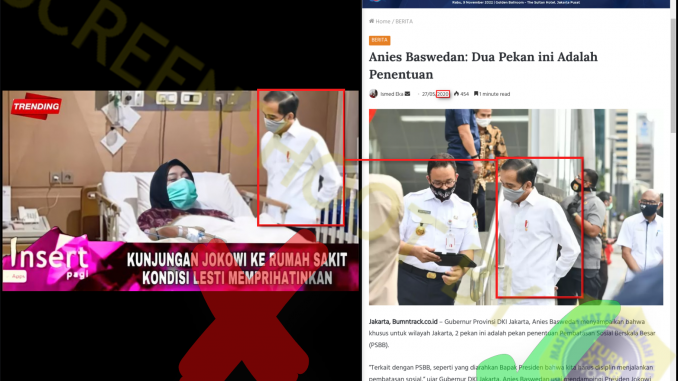 [HOAKS atau FAKTA]: Jokowi Jenguk Artis Lesti Kejora