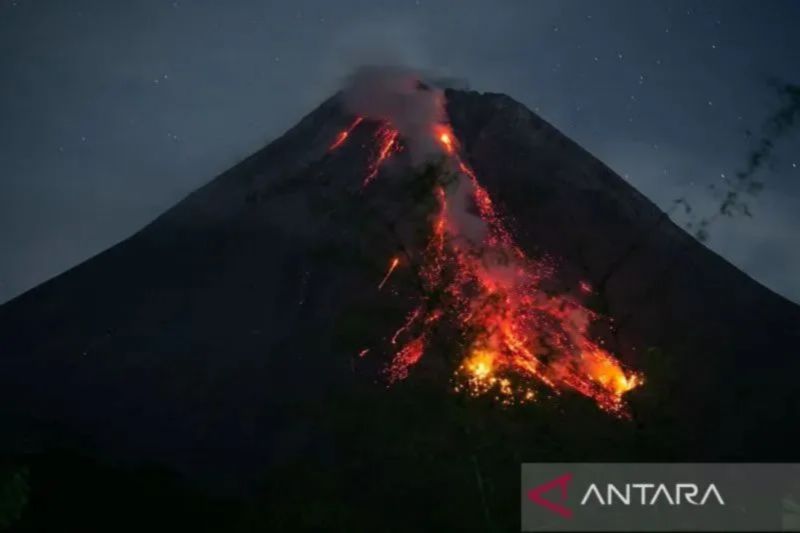 Erupsi Merapi Picu 40 Kali Gempa, Lontarkan 21 Guguran Lava
