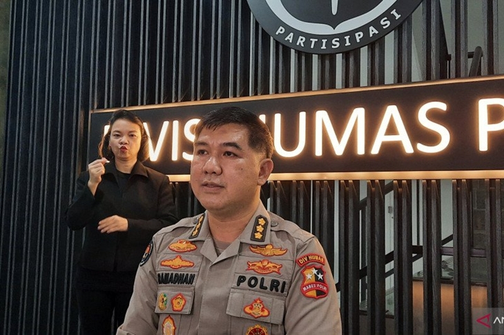 Kabag Penerangan Umum Divisi Humas Polri Kombes Pol. Ahmad Ramadhan, Jumat (12-3-2021). ANTARA/Laily Rahmawaty