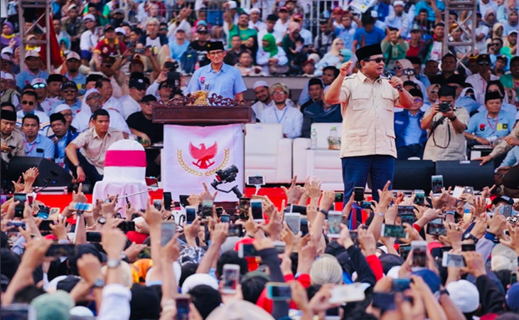 Prabowo Subianto di Sidoarjo