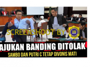 [HOAKS atau FAKTA]: Hakim Tolak Banding, Ferdy Sambo Tetap Divonis Mati