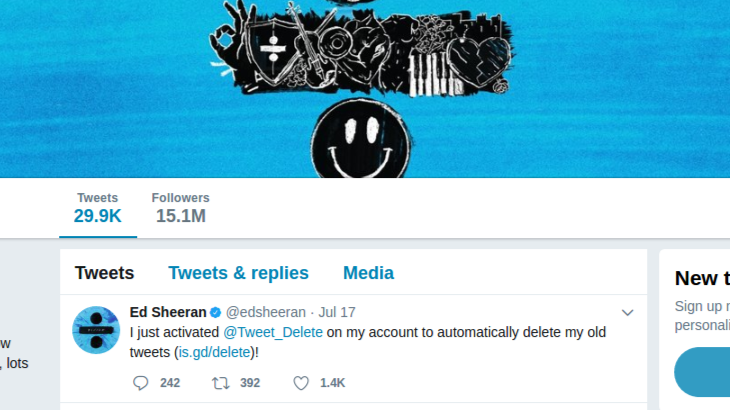 Ed Sheeran Aktifkan Kembali Akun Twitter Miliknya
