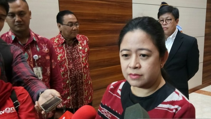 Menko Pembangunan Manusia dan Kebudayaan Puan Maharani. (ANTARA/Dewa Wiguna/aa)