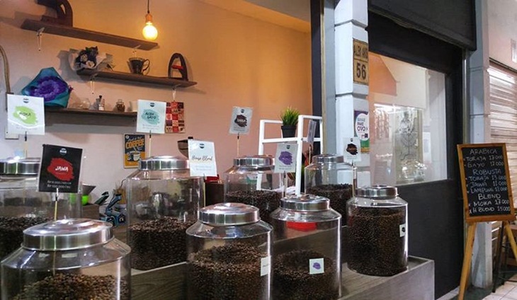 Kedai kopi di Lampung. (Foto: instagram.com/kawaki_santa)