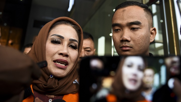Sekjen PAN Jenguk Sang Kakak, Siti Mashita Soeparno di Rutan KPK