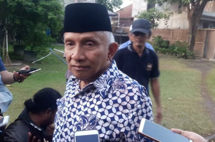Soal Pertemuan Jokowi-Prabowo, Amien Rais 'No Comment' 