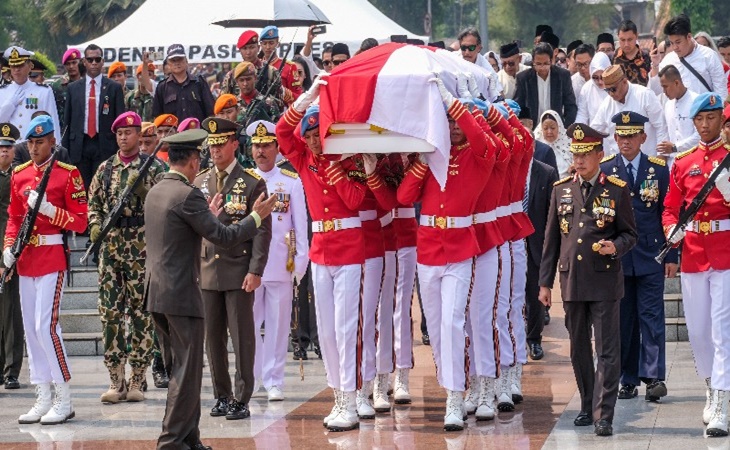 Prosesi pemakaman BJ Habibie di TMP Kalibata