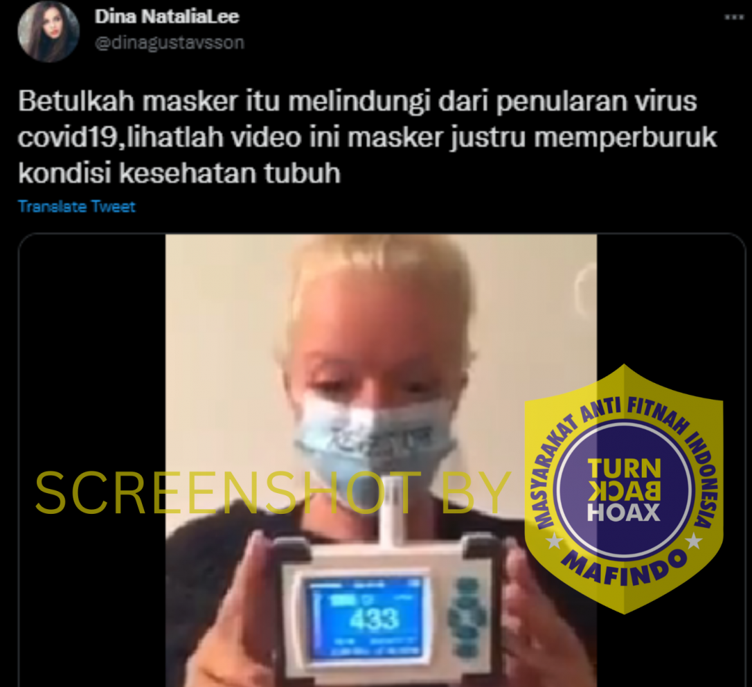 [HOAKS atau FAKTA]: Penggunaan Masker Memperburuk Kesehatan Tubuh