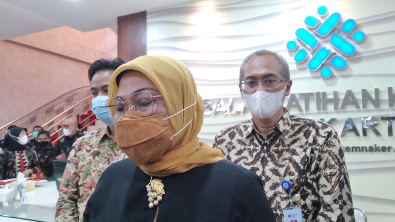 Menteri Ketenagakerjaan (Menaker ) Ida Fauziyah, Rabu (10/3). (MP/Ismail)