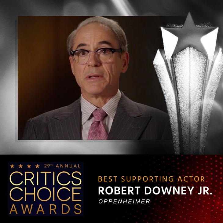 Daftar Pemenang Critics Choice Awards 2024, 'Oppenheimer' Menang Banyak