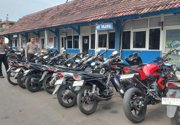 Polresta Surakarta Tahan Puluhan Motor Milik Anggota Perguruan Silat, Disebut Ganggu Kenyamanan Warga