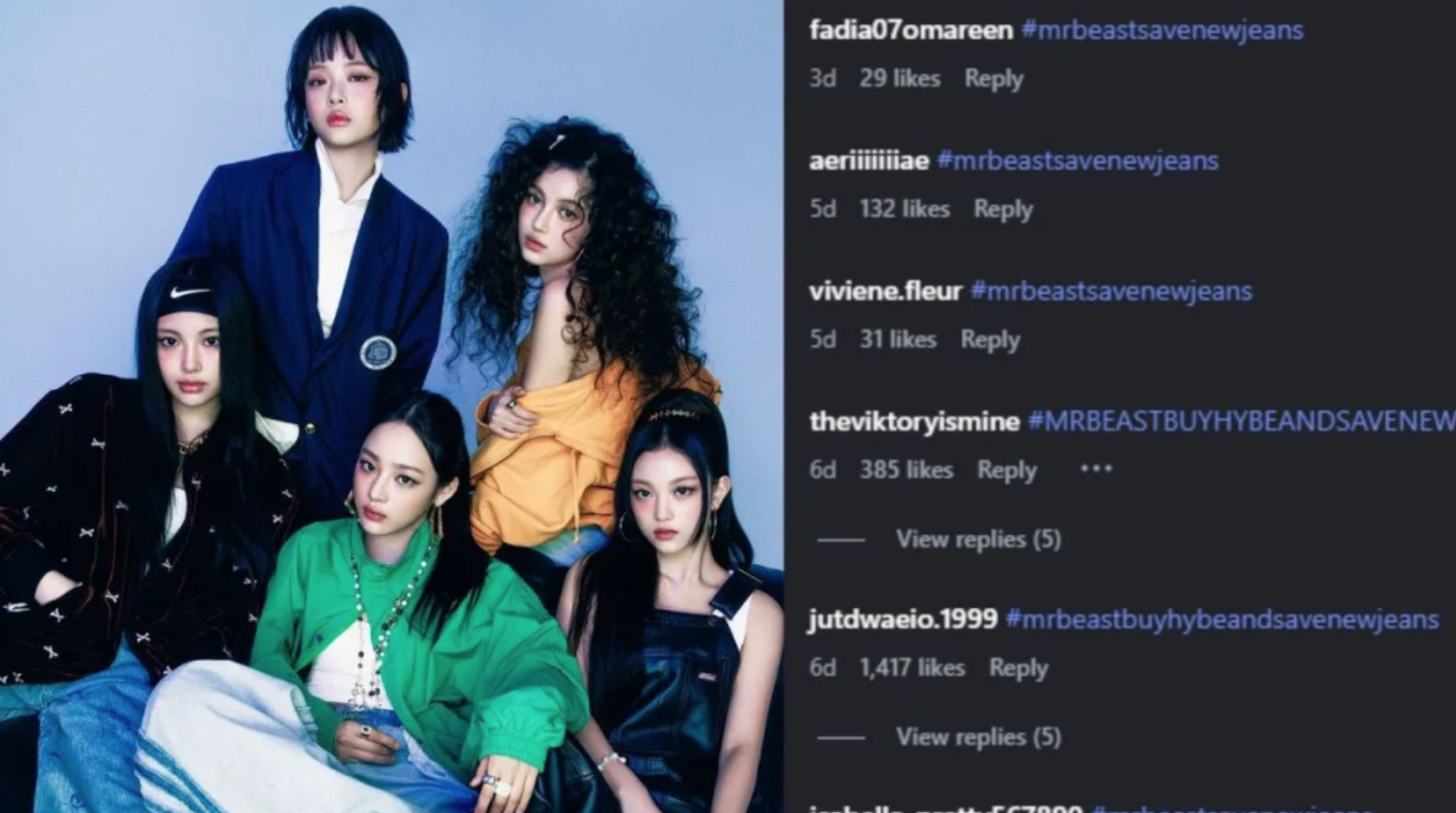 Penggemar Geruduk Instagram MrBeast Minta Beli HYBE dan Selamatkan NewJeans, Tuai Ejekan dari Warganet