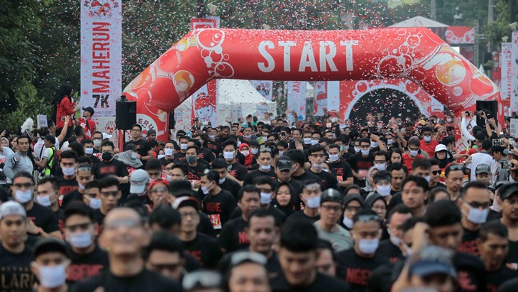 Kemeriahan Event MaHe Run di Gelora Bung Karno