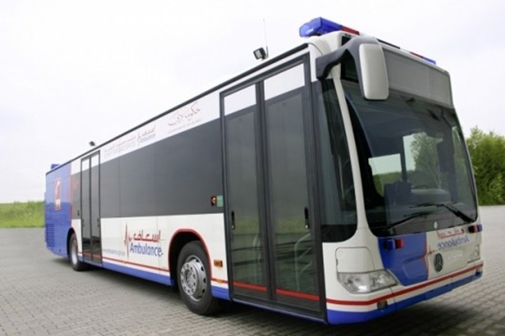 (Foto 2) Ambulans tercepat yang menggunakan Mercedes Benz Citaro Bus. Foto by newatlas