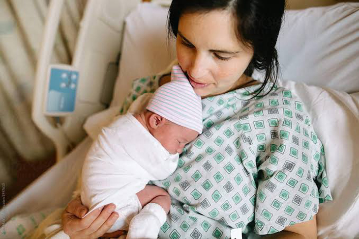 baby and mom