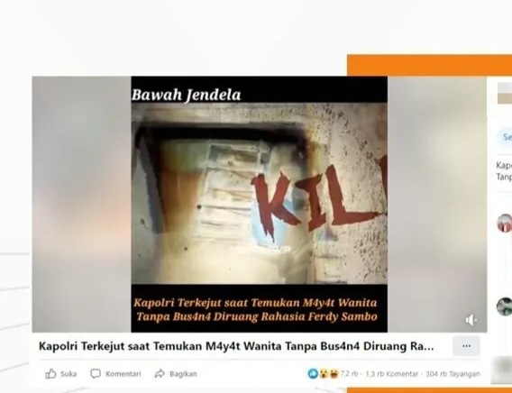 [HOAKS atau FAKTA]: Ditemukan Ruang Penyiksaan dan Mayat Wanita di Rumah Ferdy Sambo