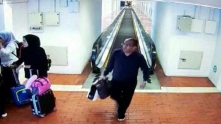 Sosok yang diduga Harun Masiku saat transit di Bandara