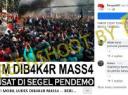 [HOAKS atau FAKTA]: Mobil Hakim yang Putuskan Tunda Pemilu Dibakar Massa