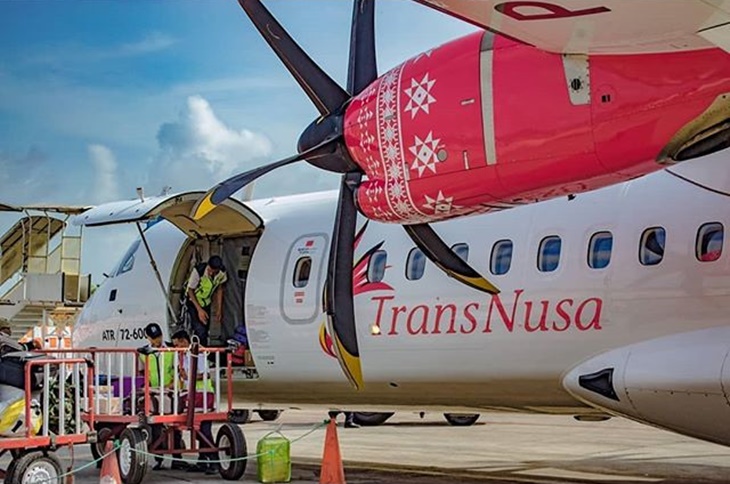 Pesawat Transnusa. (Foto: instagram.com/transnusa.idn)