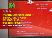 Peringatan Dini Bencana Kini Muncul di TV Digital, Ini Cara Kerjanya