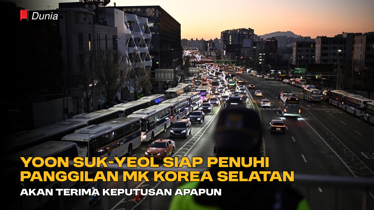 Yoon Suk-Yeol Siap Penuhi Panggilan MK Korea Selatan, akan Terima Keputusan Apapun