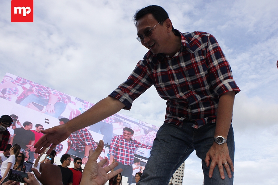 Ahok saat Konser Gue 2. (MP/John Abimanyu)