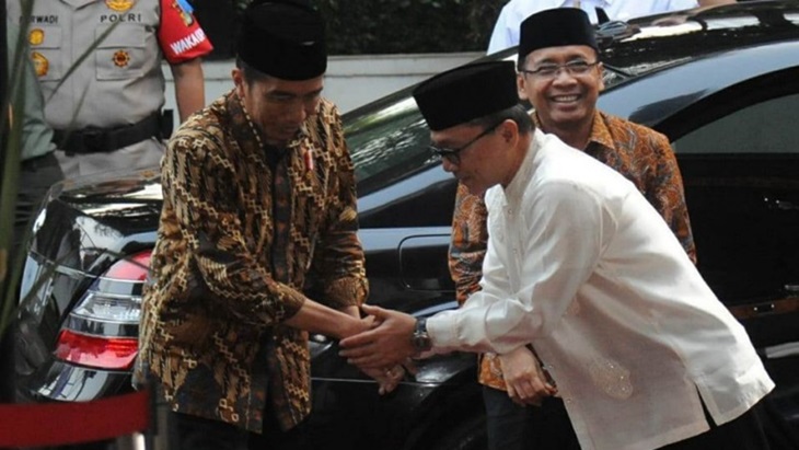 Presiden Jokowi dan Ketua Umum PAN Zulkifli Hasan (Foto: antaranews)