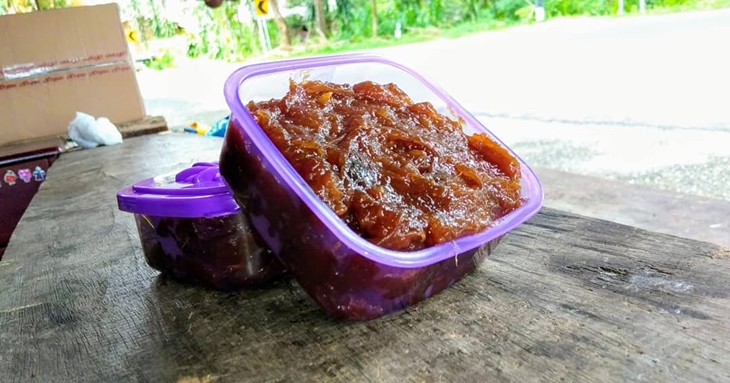 Dempo durian merupakan olahan durian tanpa campuran bahan lain. (Foto: instagram.com/resi_kharisma15)