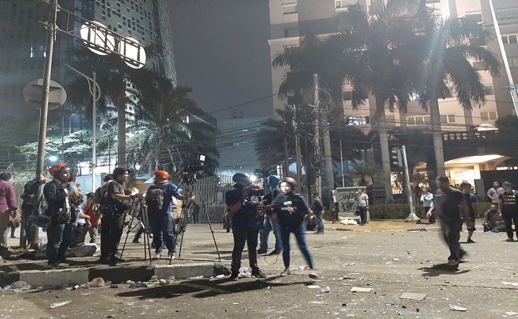Setidaknya sudah 570 pelajar yang berbuat rusuh ditangkap polisi