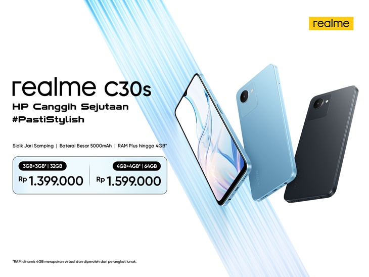 Realme C30S Rilis di Indonesia, Intip Harga dan Spesifikasinya