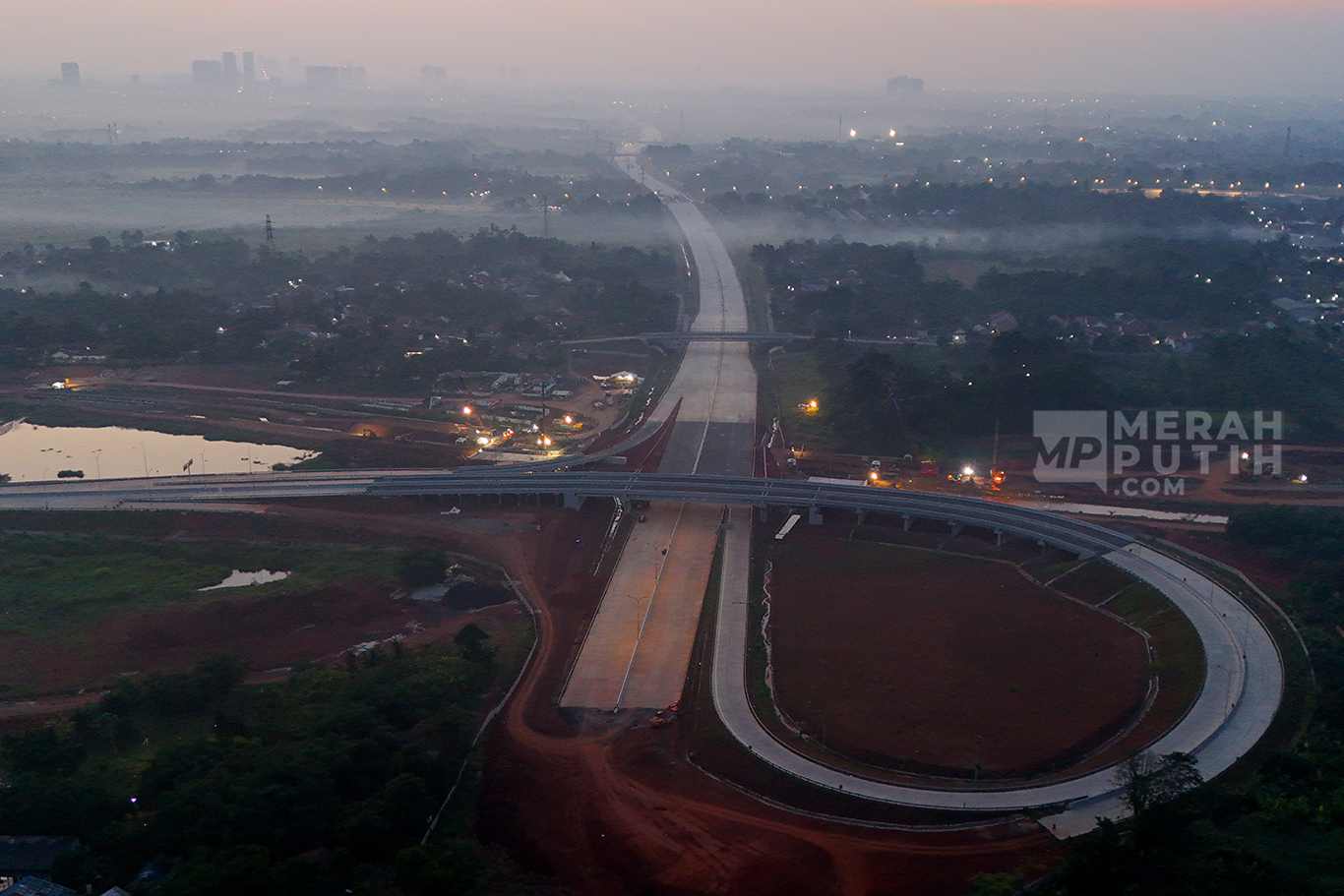 Menilik Pembangunan Jalan Tol Serbaraja Seksi 1B CBD - Legok - MerahPutih