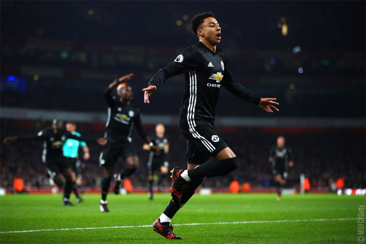 Lingard Gemilang, Manchester United Bungkam Arsenal 3-1 