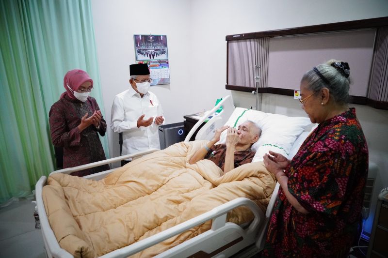 Ma'ruf Amin Ungkap Kondisi Try Sutrisno di RSPAD Gatot