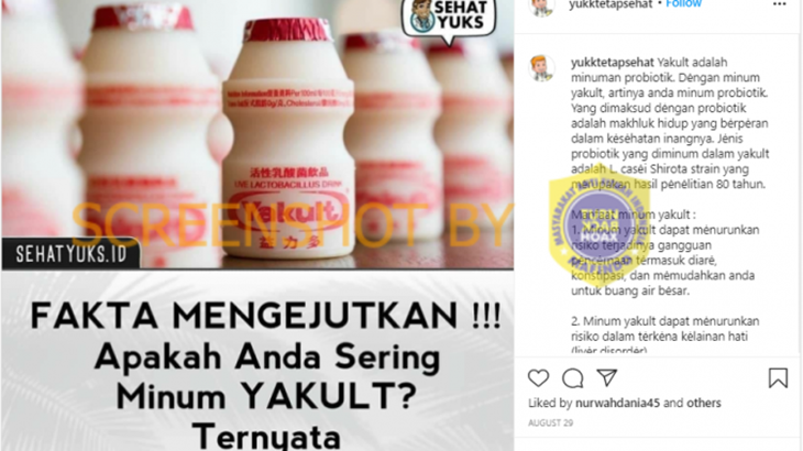 [HOAKS atau FAKTA]: Yakult Ternyata Mampu Sembuhkan Kanker Paru-paru