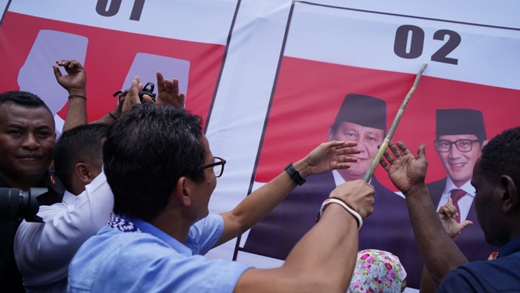 Sandiaga Uno di Monokwari. (BPN)