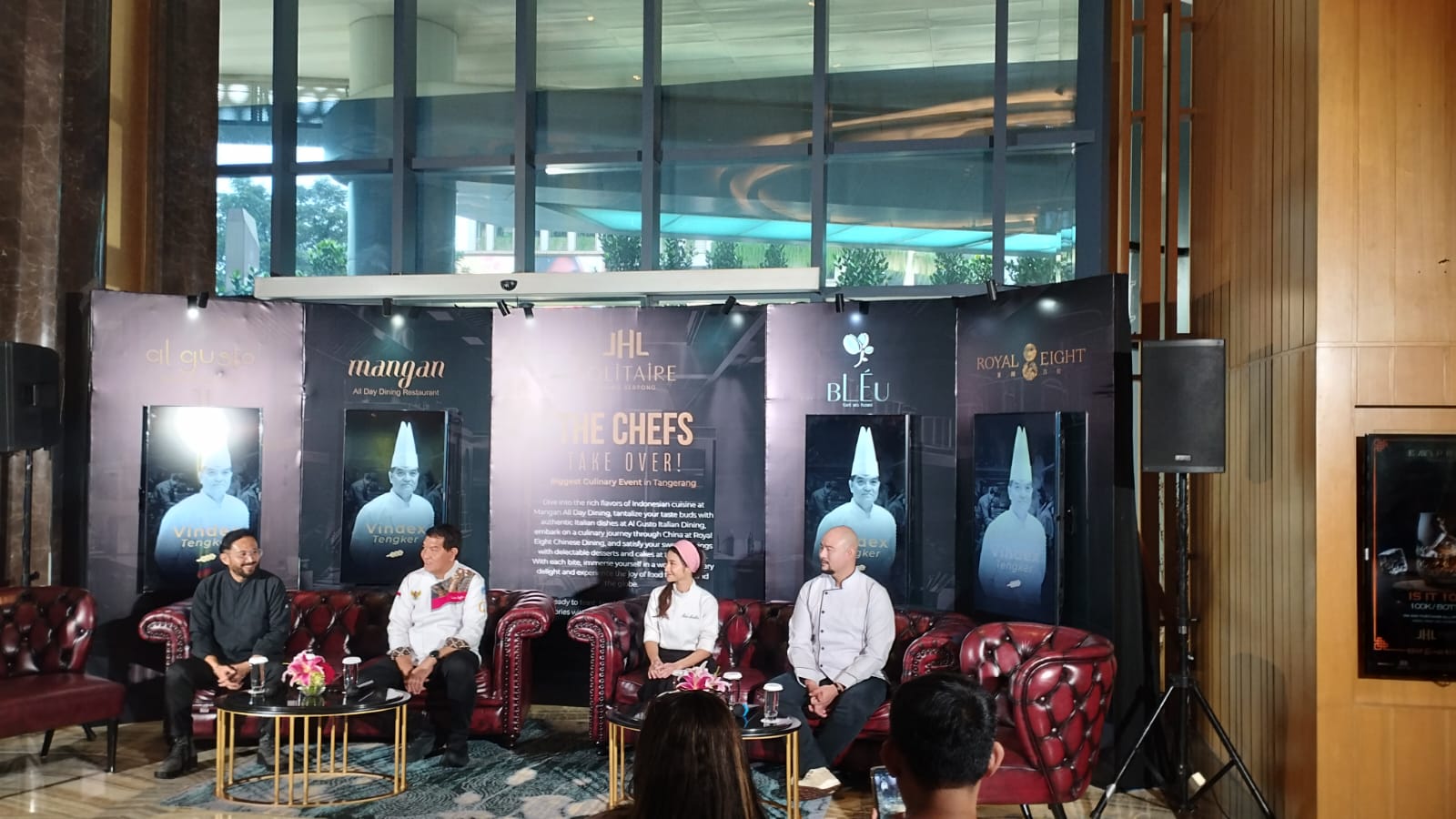 Masing-masing chef akan menyajikan menu racikannya