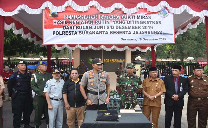 Pembukaan Operasi Lilin di Polresta Surakarta, Jawa Tengah
