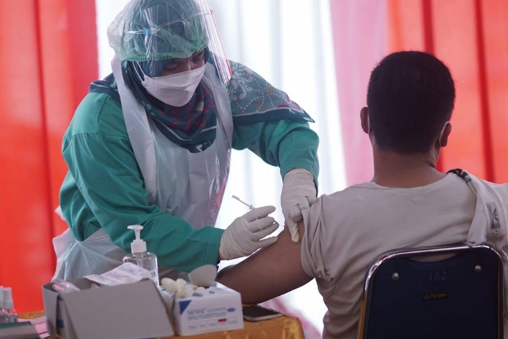 Vaksinasi COVID-19 di Kementerian Agama. (Foto: MP/Istimewa)