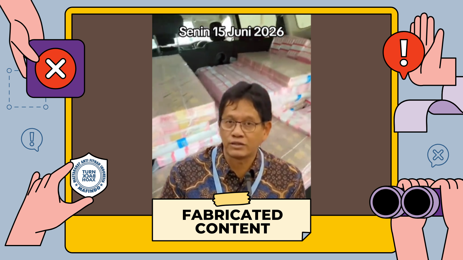 [HOAKS atau FAKTA] : Menkeu Purbaya Minta Rakyat Berikan Data Pribadi agar Bisa Diberi Bantuan