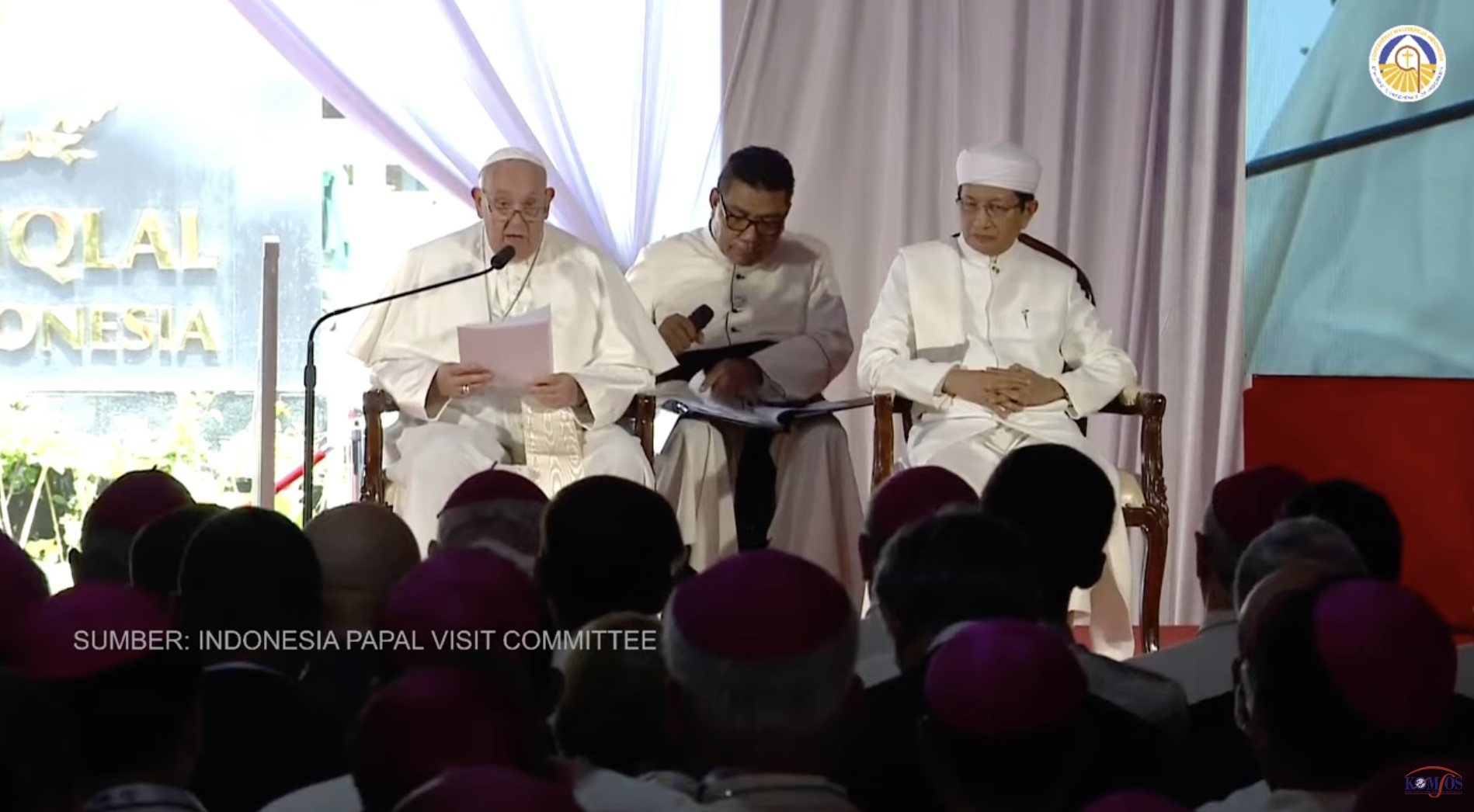 Arsitek Kristiani Rancang Masjid Istiqlal, Paus: Bukti Tingginya Toleransi di Indonesia